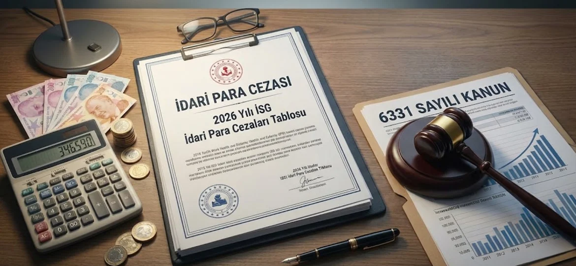 2026 yılı İSG idari para cezaları tablosu ve hesap makinesi.